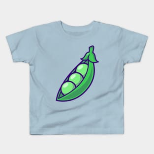 Peas Vegetable Cartoon Kids T-Shirt